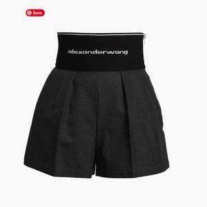 Alexander Wang Branded Logo Waist Shorts New Without Tags Size 2